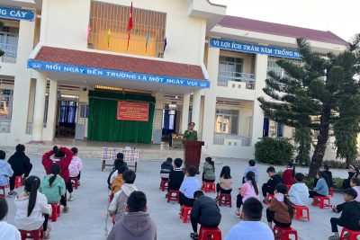 Trường TH Nguyễn Huệ tổ chức công tác tuyên truyền năm học 2025 – 2026
